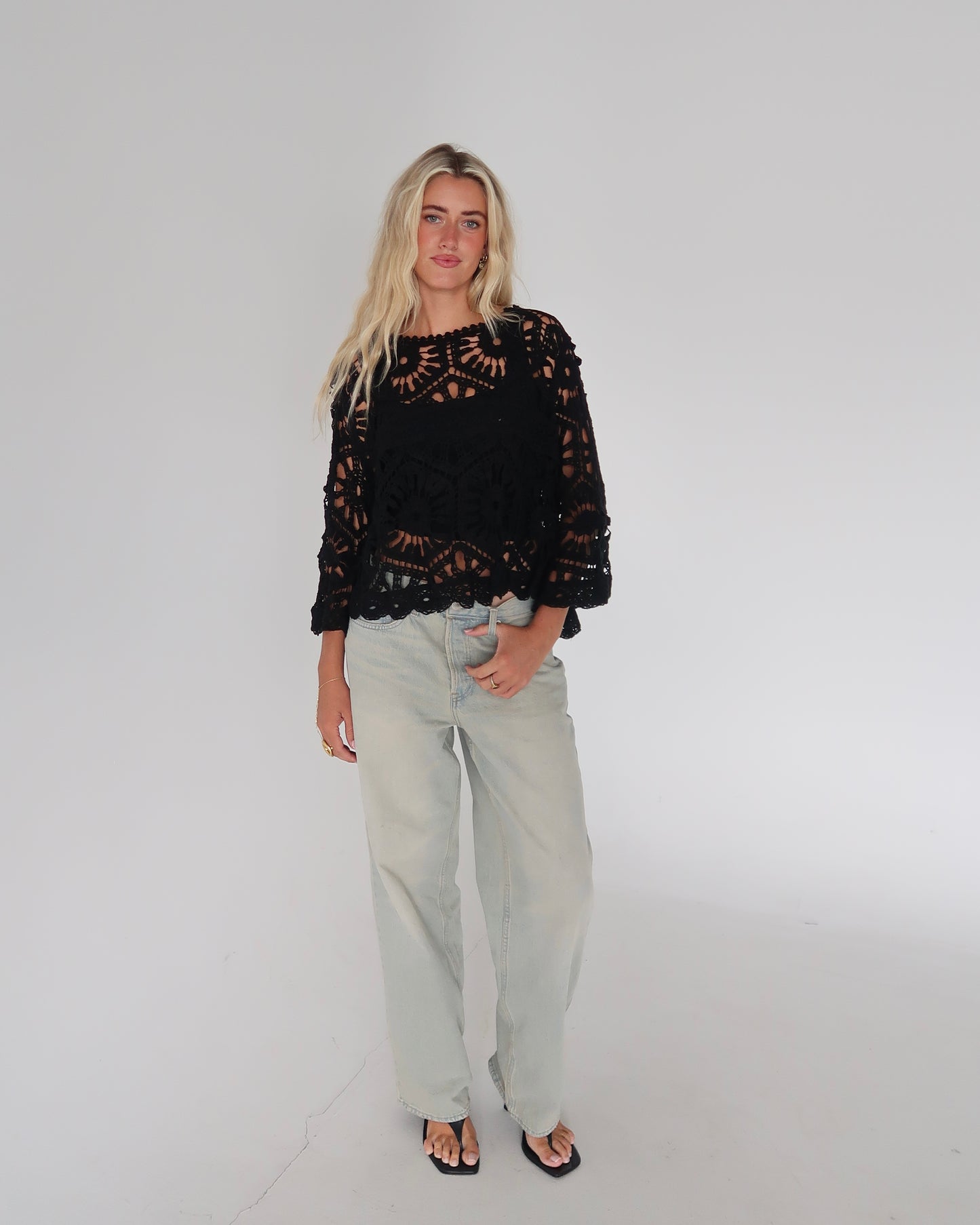 MAEVE CROCHET TOP