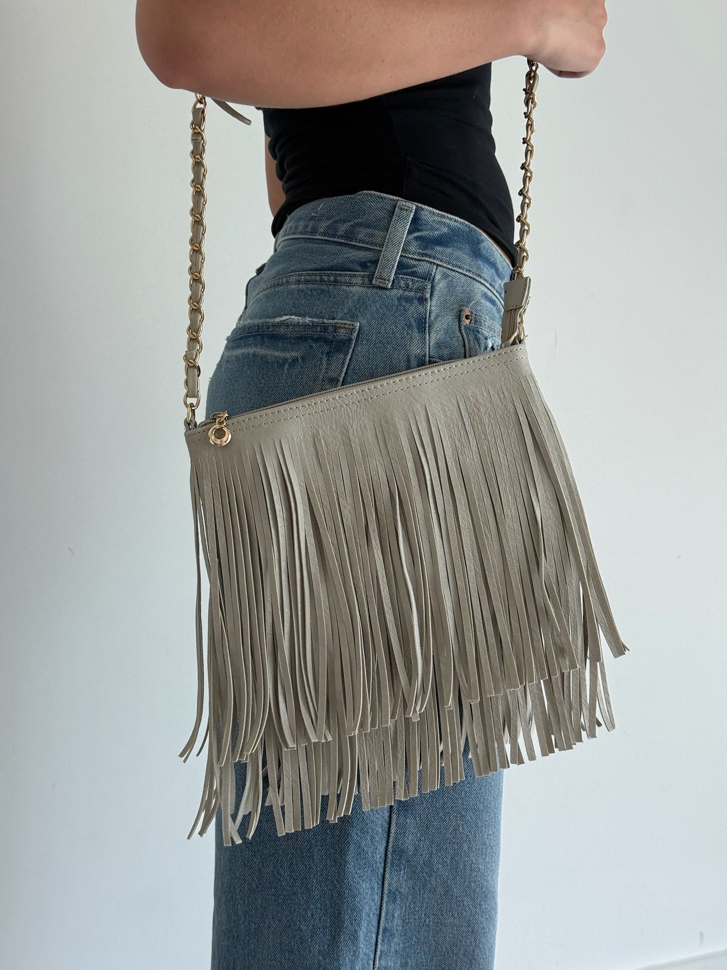 SOPHIE FRINGE PURSE