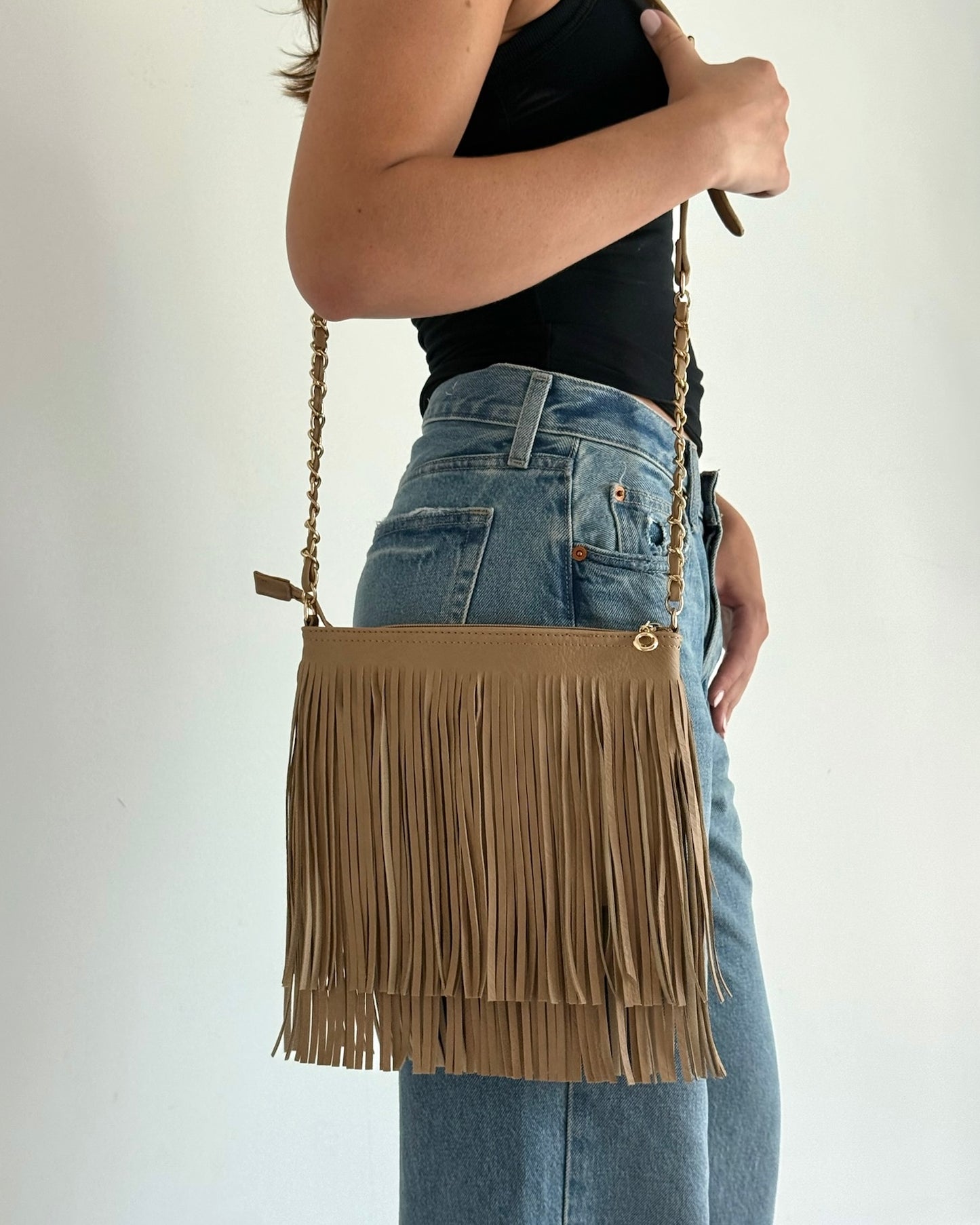 SOPHIE FRINGE PURSE