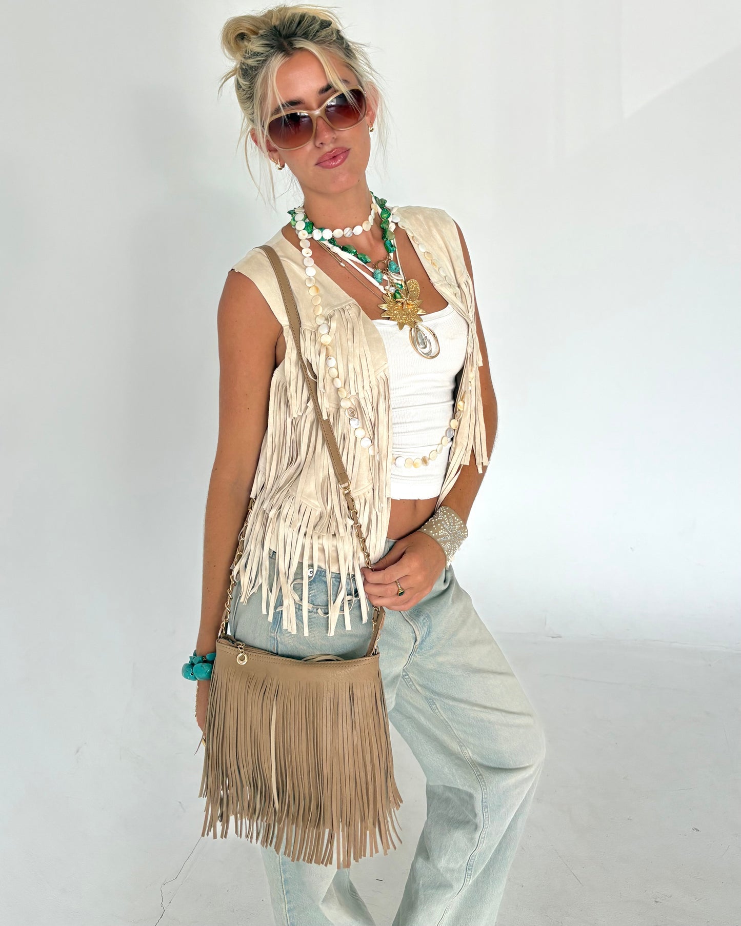 SOPHIE FRINGE PURSE